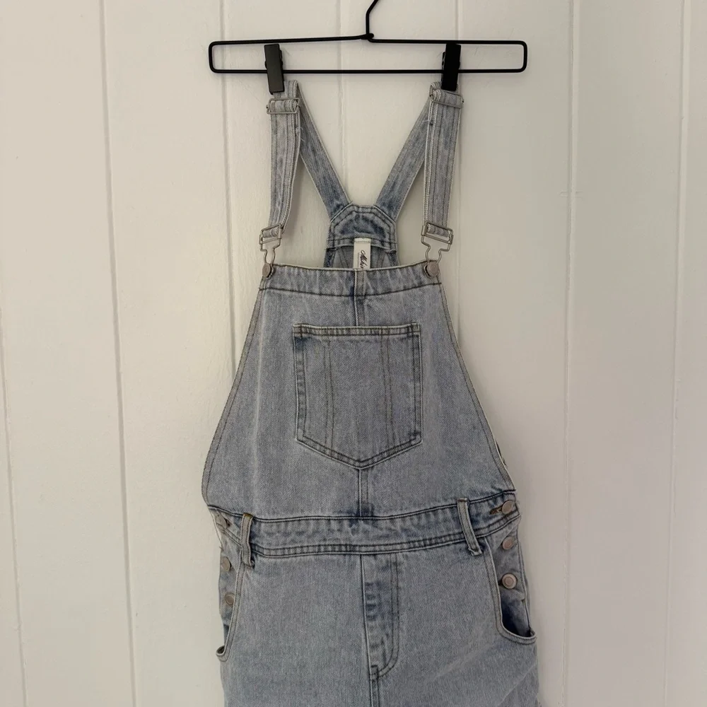 Light Blue Denim Overalls - Picture 2 of 4